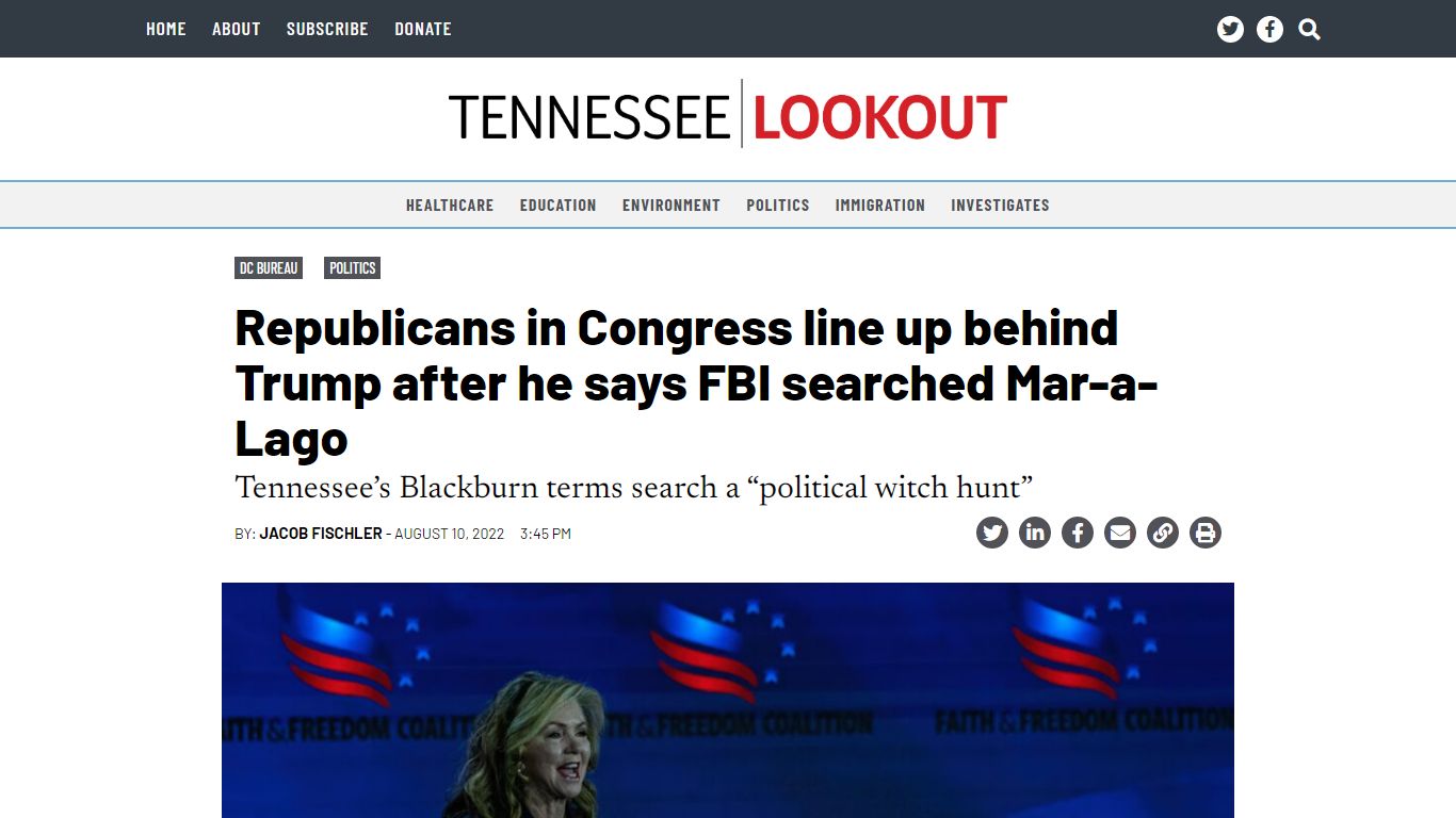 Republicans in Congress line up behind Trump after he says FBI searched ...